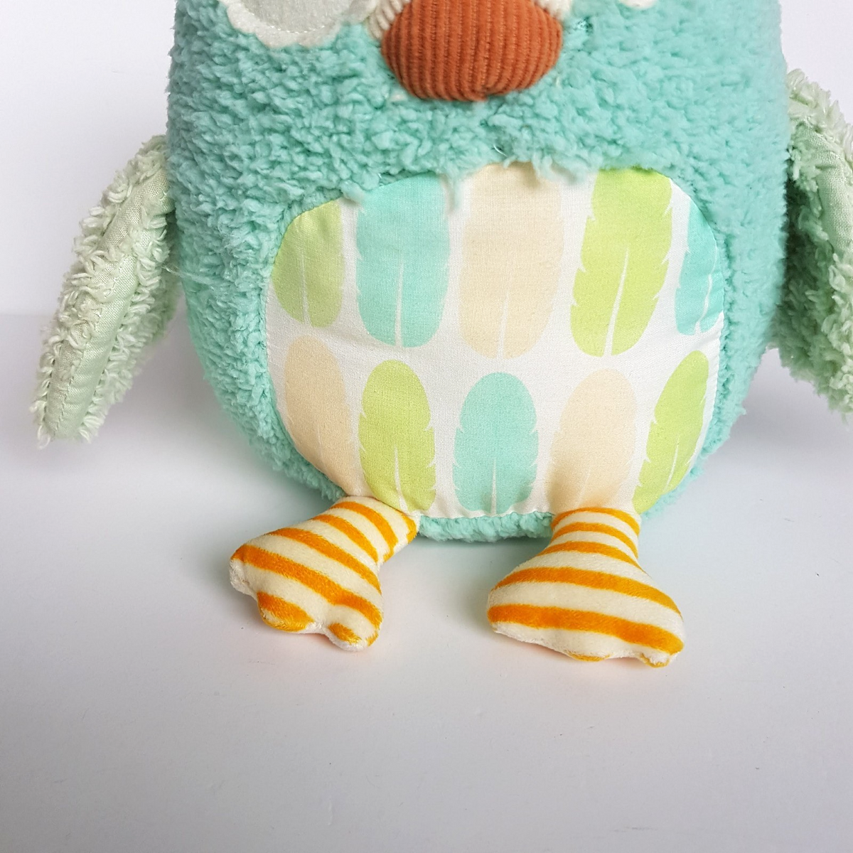 Russ Junglelee OWL BIRD Teal Pastel TAGS 19cm Plush Stuffed Animal Soft Toy Cute3
