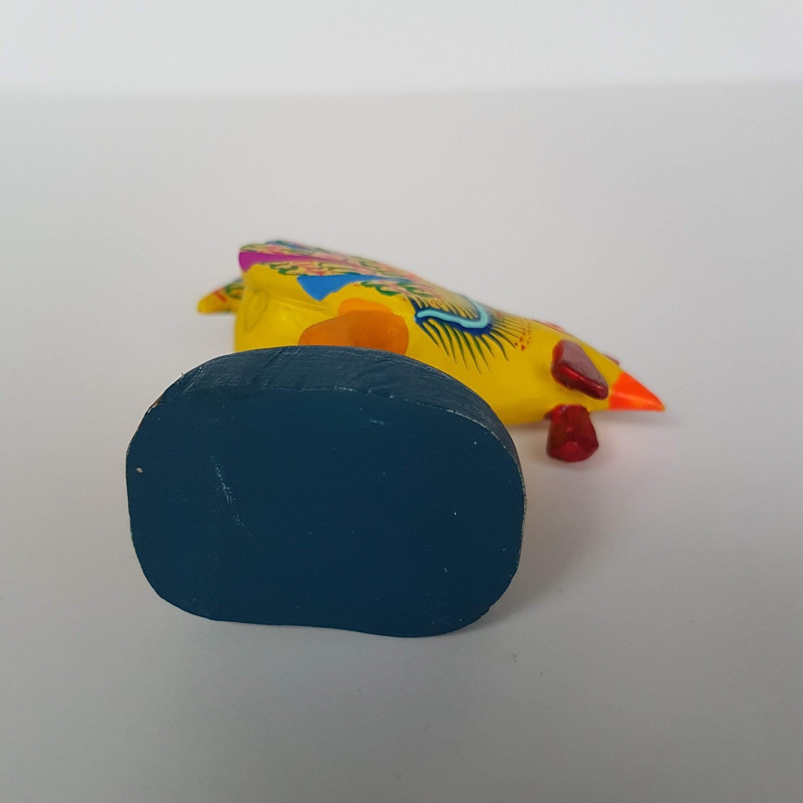 Mexican Folk Art ROOSTER Alebrije Decorative Bird Wooden Hand Painted 10.5cm6