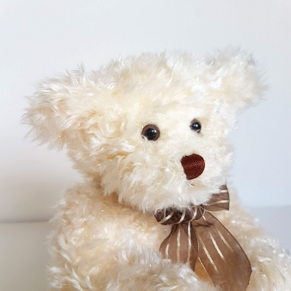 Aurora GLITTER BEAR Plush Teddy Bear 30cm Floppy Soft Toy Stuffed Animal Foil2