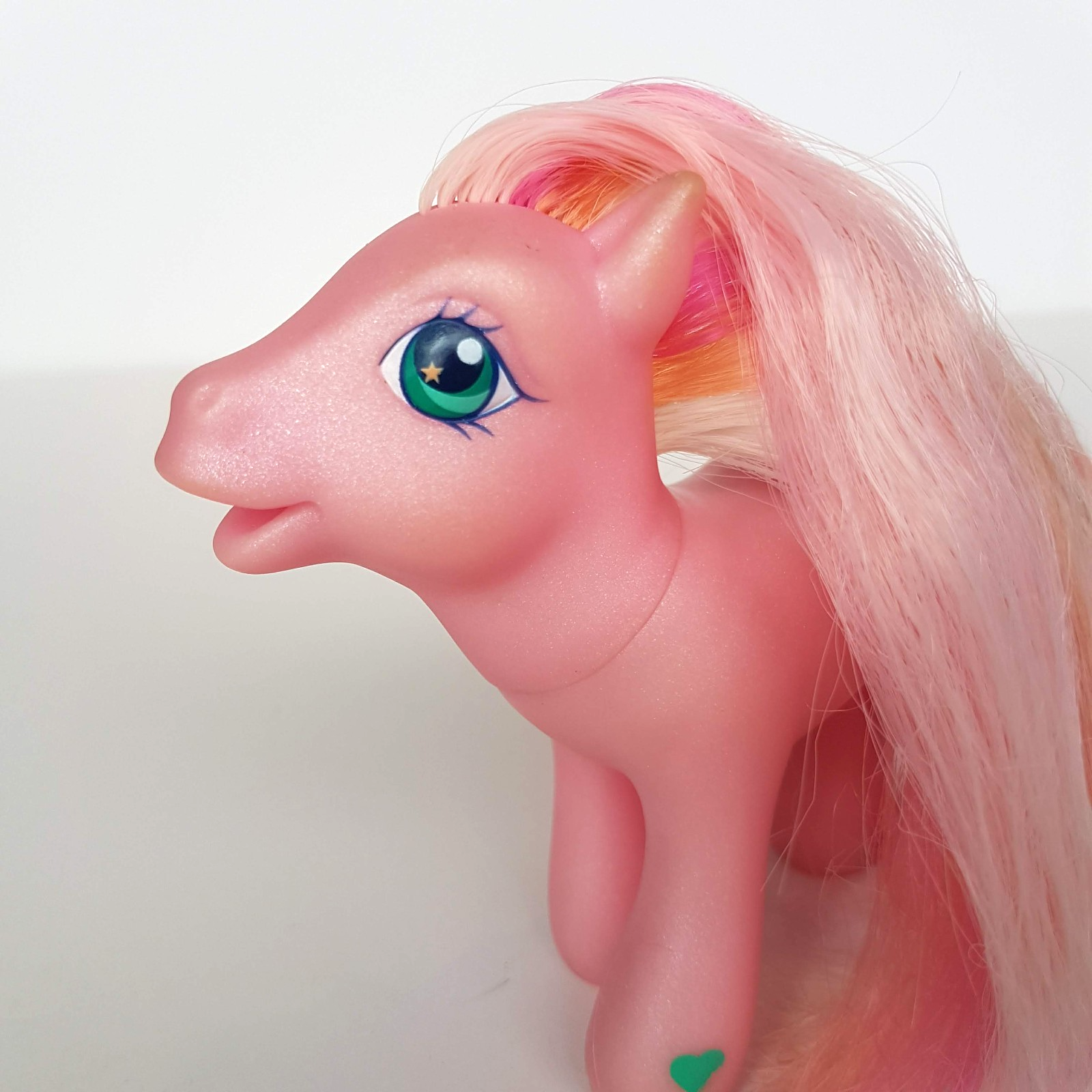 My Little Pony LUAU Horse Hasbro Vinyl Toy 2002 Brushable Tropical Flower Pink5