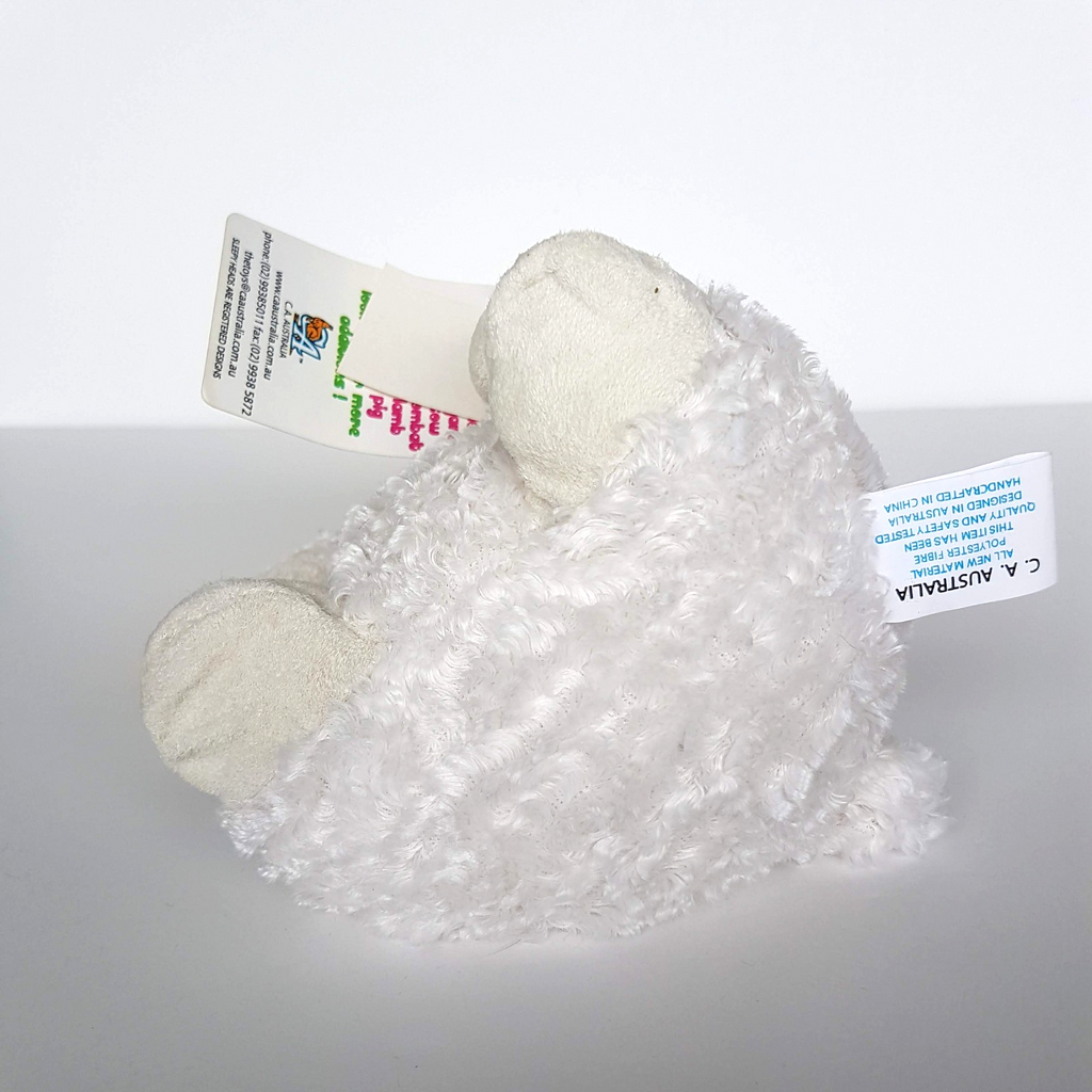 RARE CA Australia SLEEPY HEADS LAMB Lambzi Plush 16cm Stuffed Animal Soft Toy11