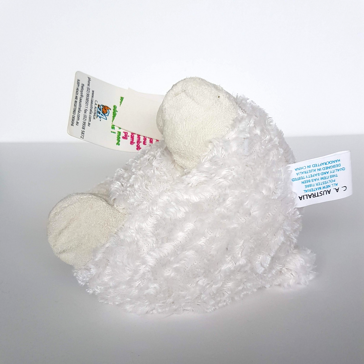 RARE CA Australia SLEEPY HEADS LAMB Lambzi Plush 16cm Stuffed Animal Soft Toy11