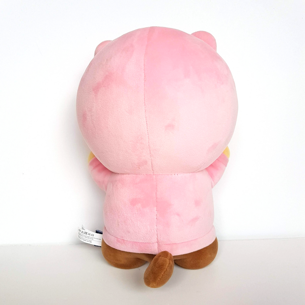 Kakao Friends PINK HOODIE CHOONSIK CAT Genuine 28cm Stuffed Animal Soft Toy CUTE7