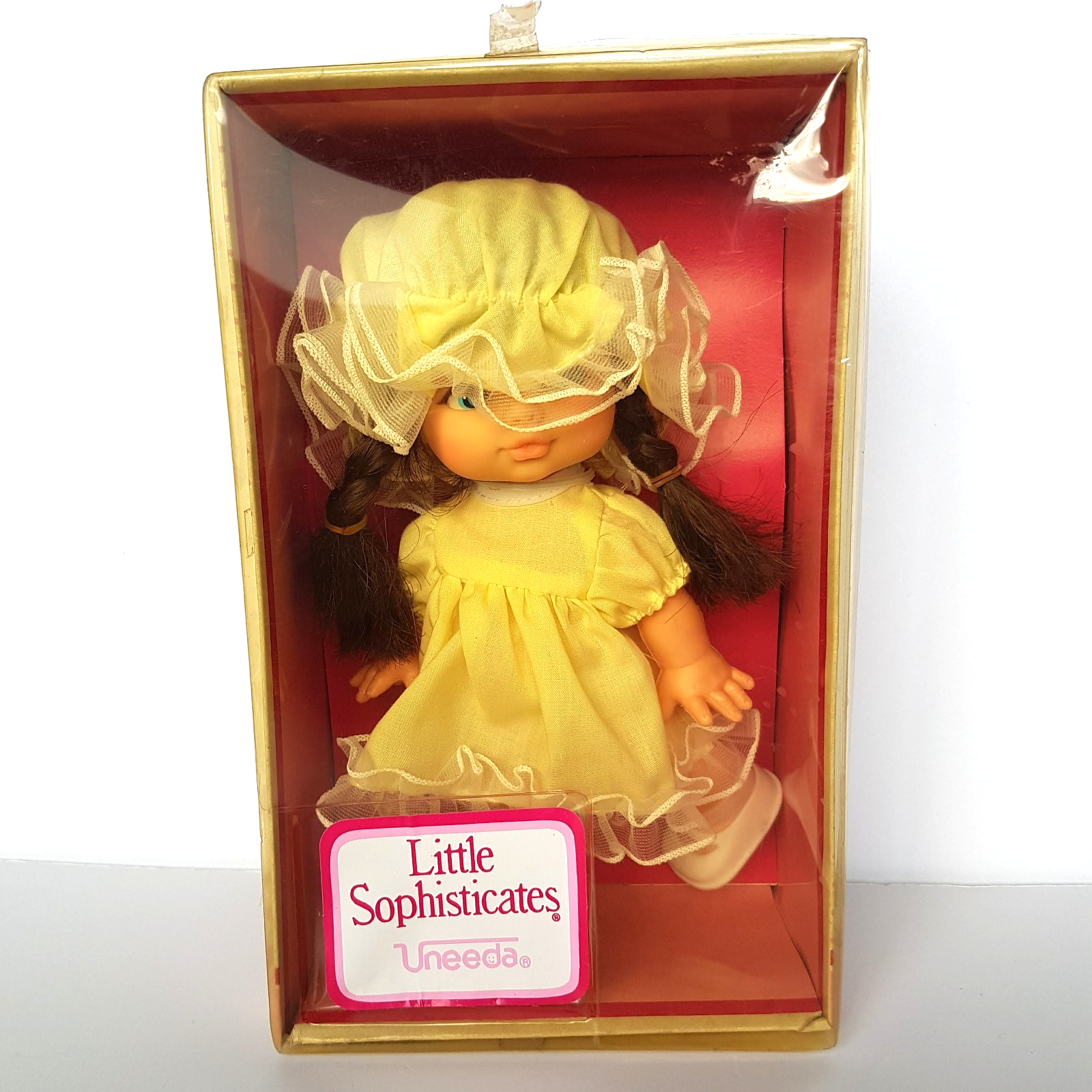 RARE Vintage 1983 UNEEDA LITTLE SOPHISTICATES DOLL BOX 21cm Brunette Collectible7