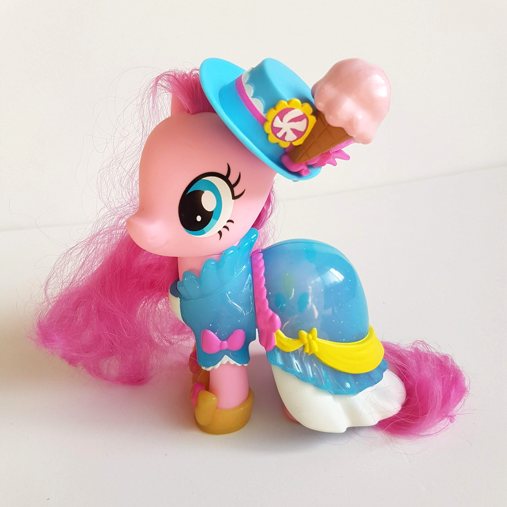 My Little Pony PINKIE PIE The Movie Snap On Fashion 16cm Horse Figure Brushable1