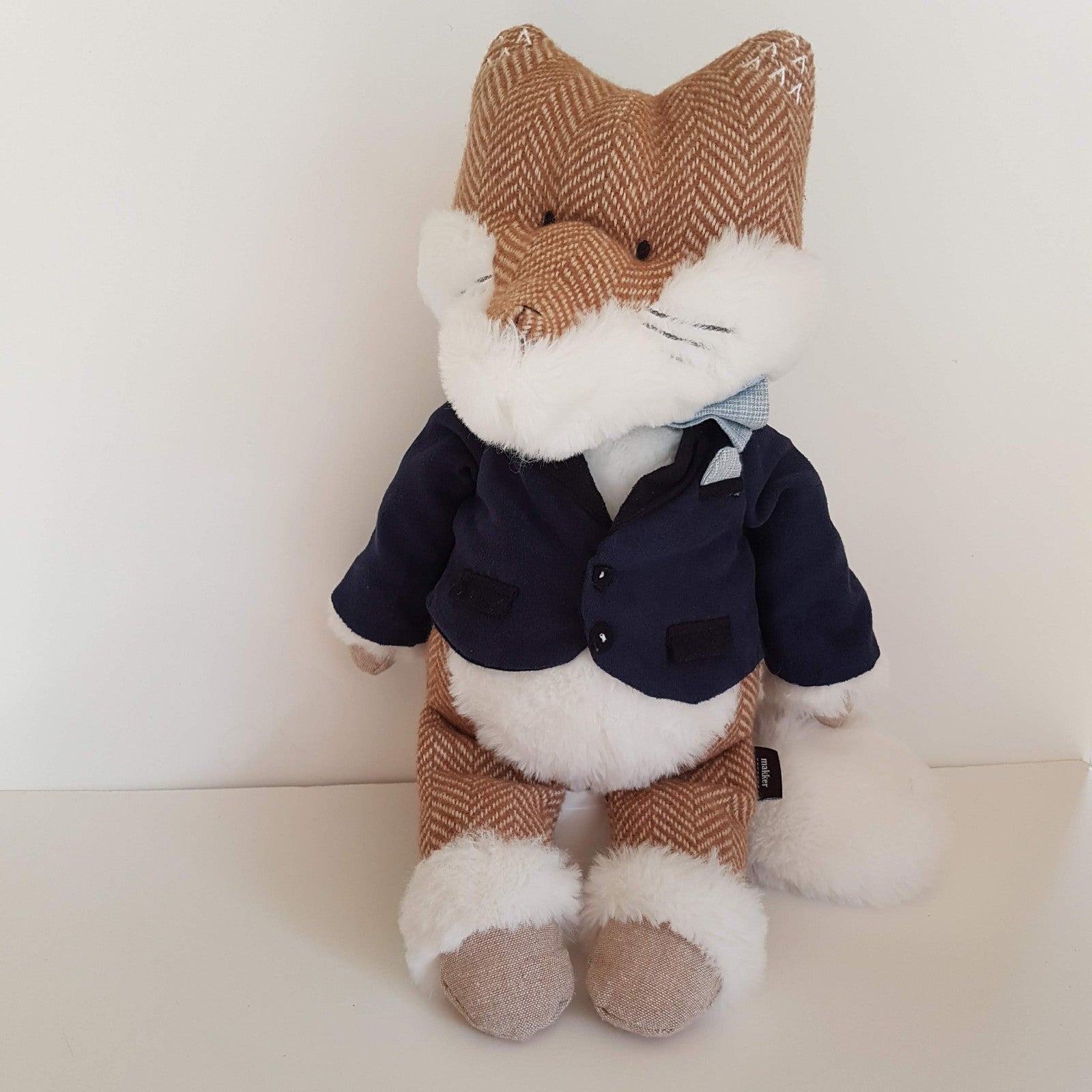 Makker DAPPER FOX Plush Knit Soft Toy 40cm Stuffed Animal Clothes Target Brand1