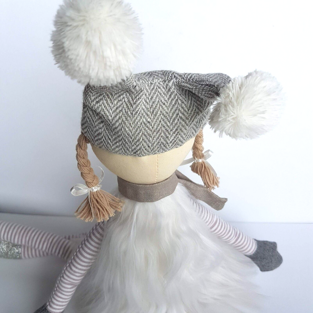 Nana Huchy WINTER FAIRY Rag Doll 58cm Soft Toy  Silver Glitter Long Legs Cute8