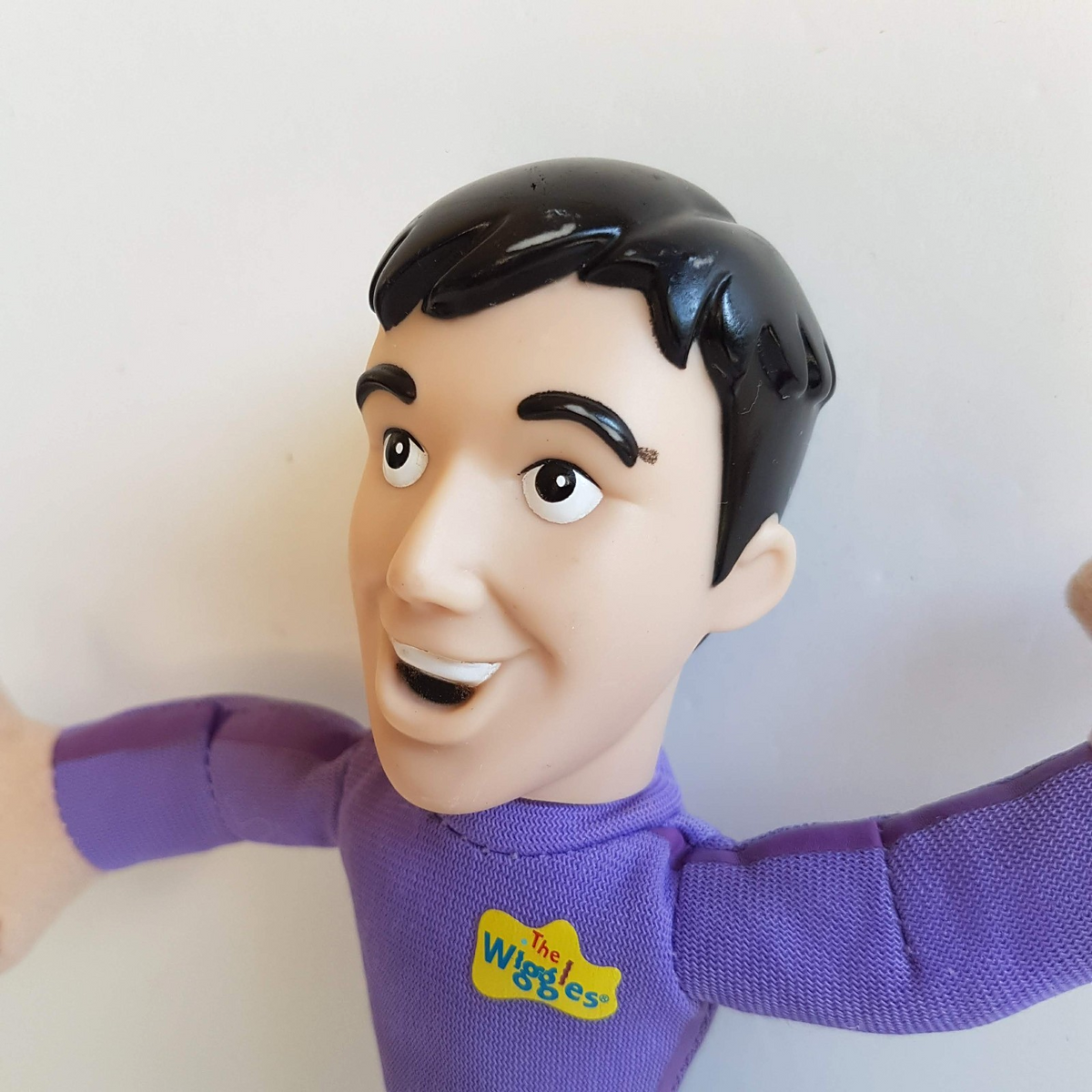 The Wiggles 2008 JEFF DOLL Vinyl Head Figure Collectible Purple Original Wiggles4