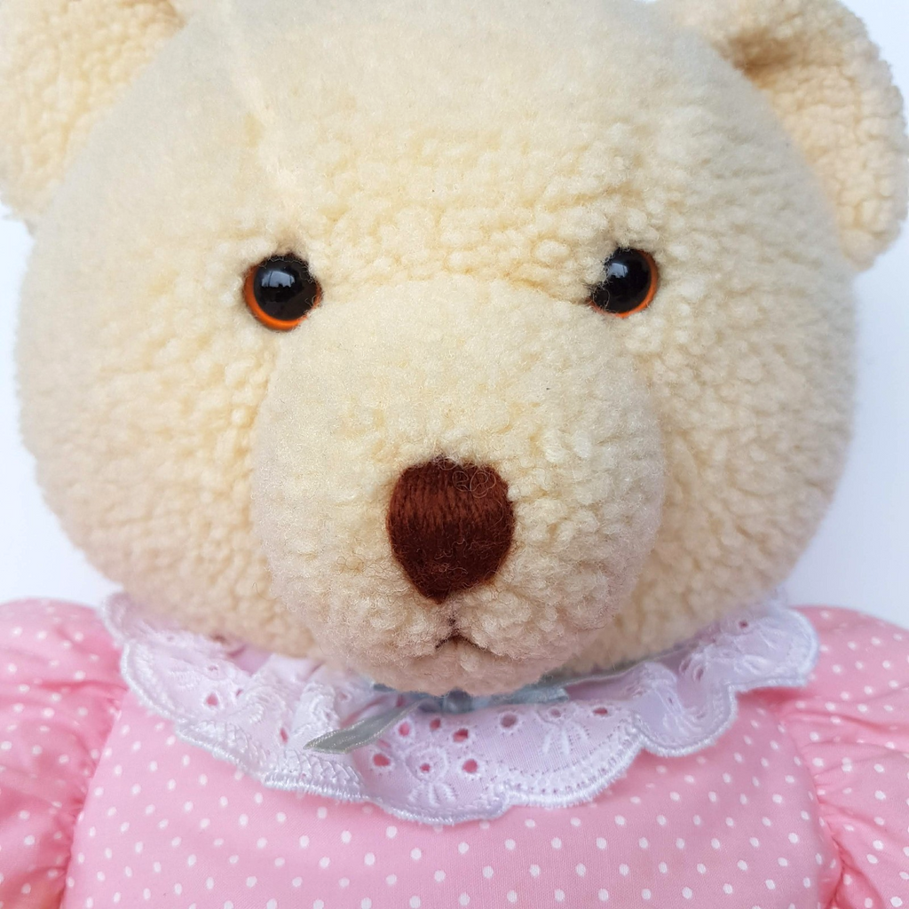 RARE Vintage DAKIN PUFFY BEAR Plush 40cm Fraser Group Stuffed Animal Soft Toy4