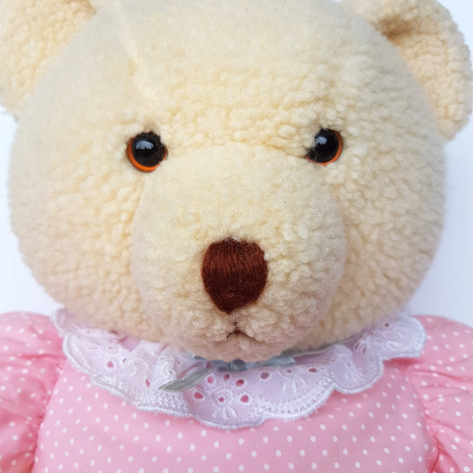 RARE Vintage DAKIN PUFFY BEAR Plush 40cm Fraser Group Stuffed Animal Soft Toy4