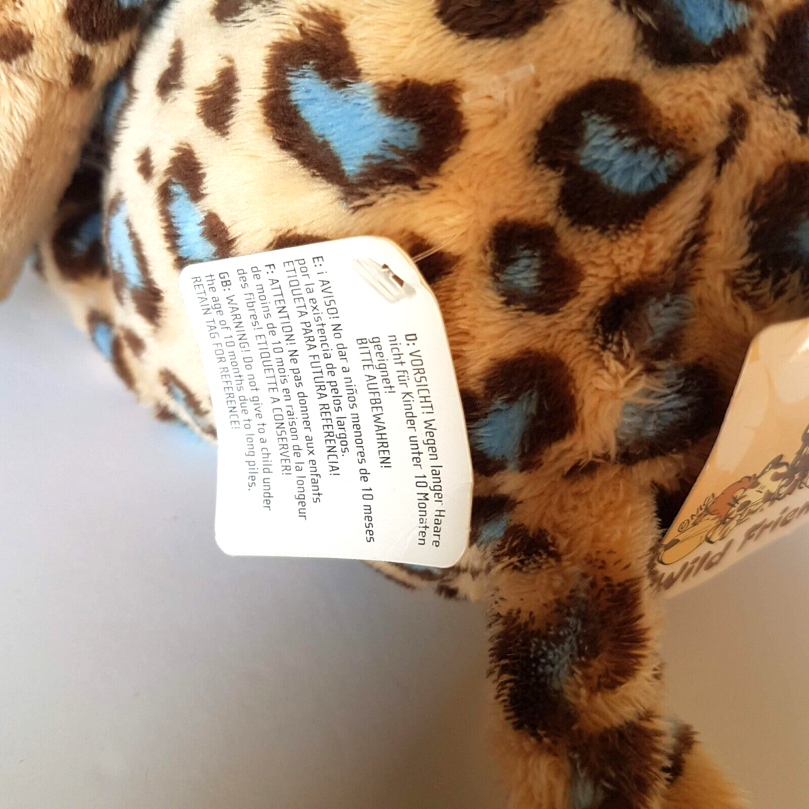 Nici Large LEOPARD WILD CAT Spotted Cheetah 35cm Plush Stuffed Animal Soft Toy8