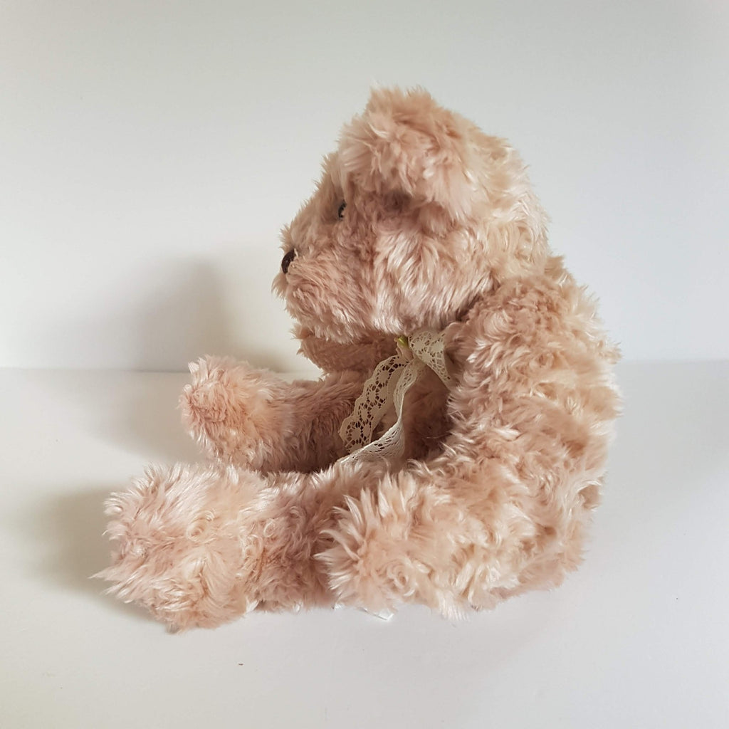 Korimco DUSTY ROSE TEDDY BEAR 27cm Plush Soft Toy Floppy Stuffed Animal Cuddly5