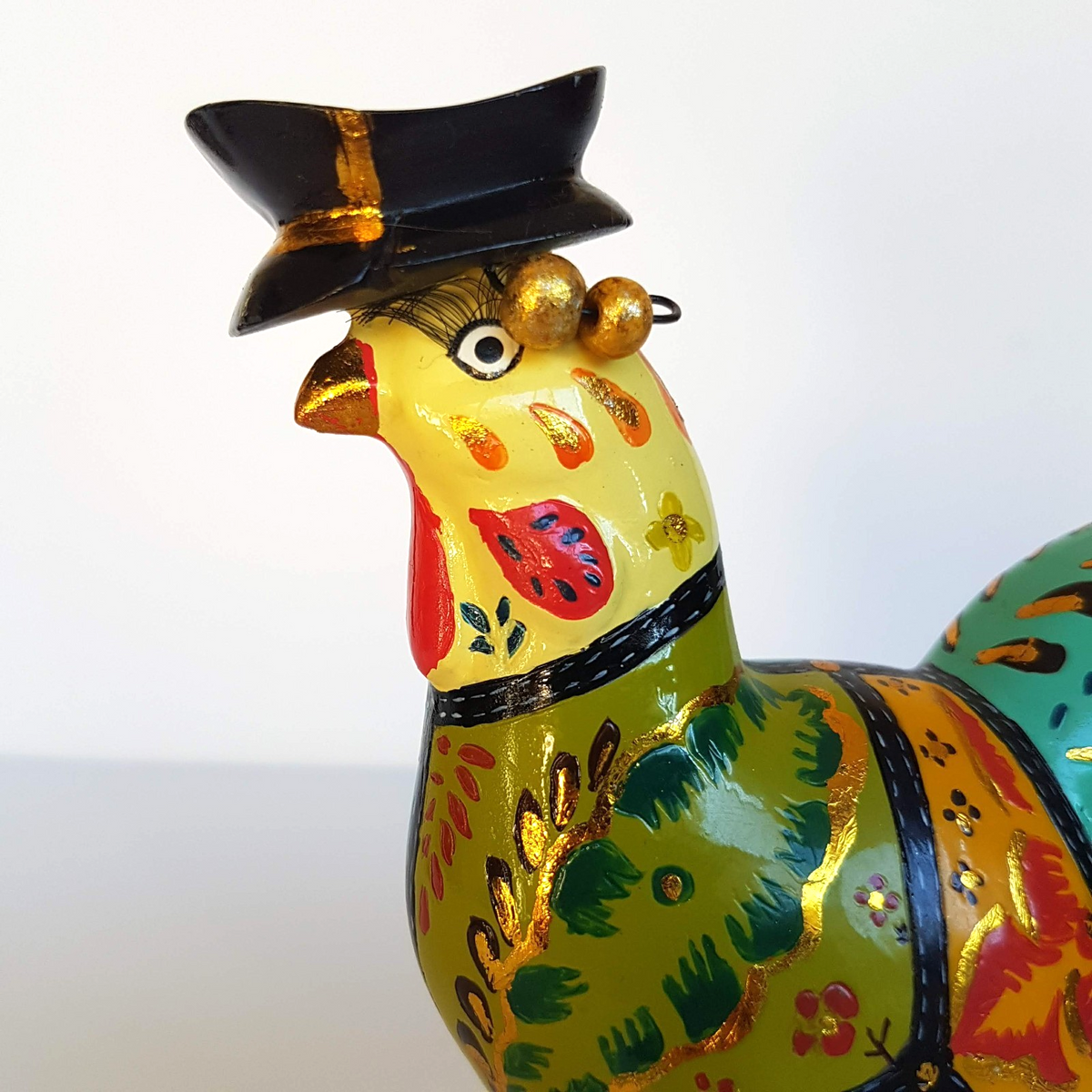 Tom's Drag HAND PAINTED ROOSTER Thomas Hoffman Decorative BIRD Figurine Statue1