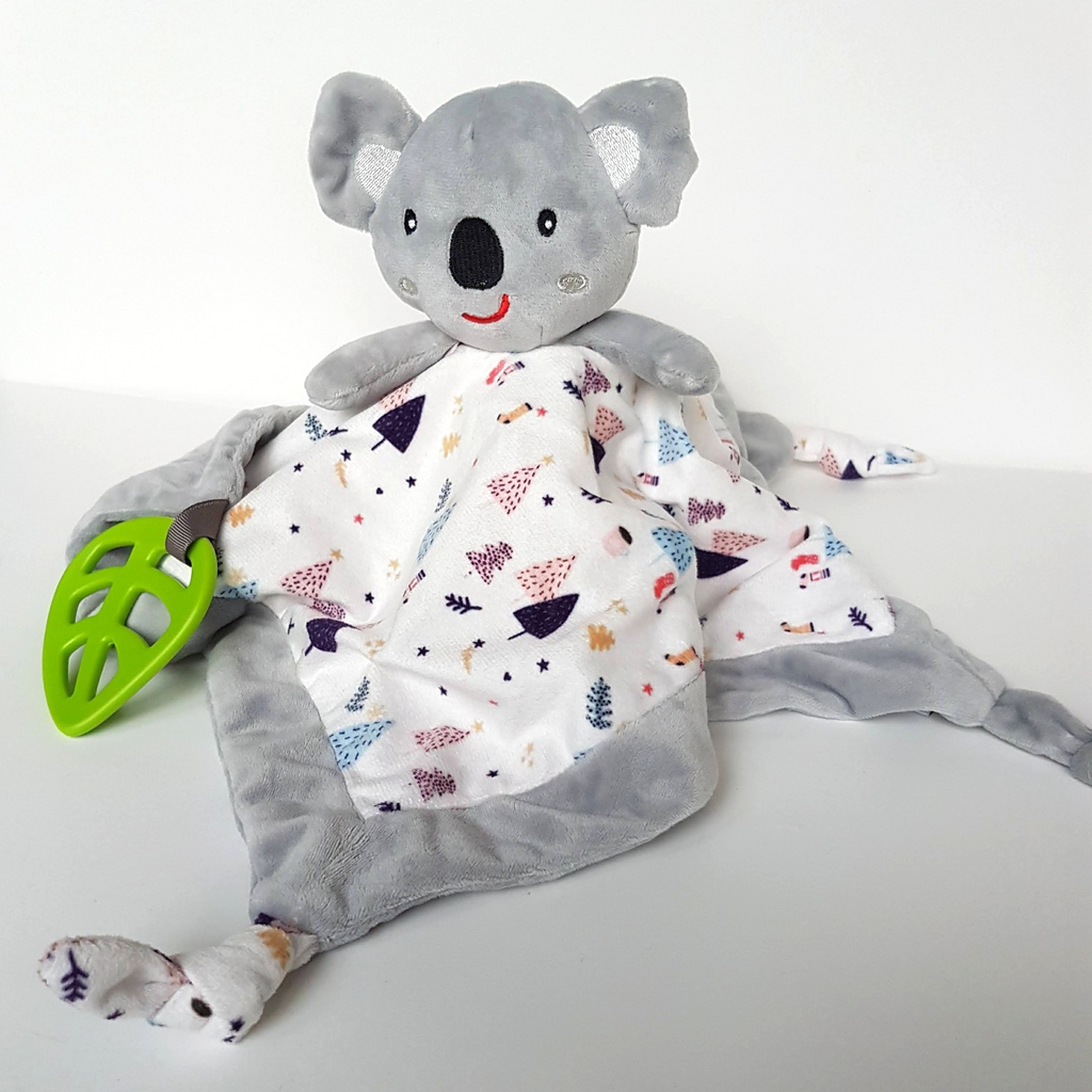Koala Dream KOALA Lovey Plush Grey Tree Baby Security Comforter Blanket Soft Toy2
