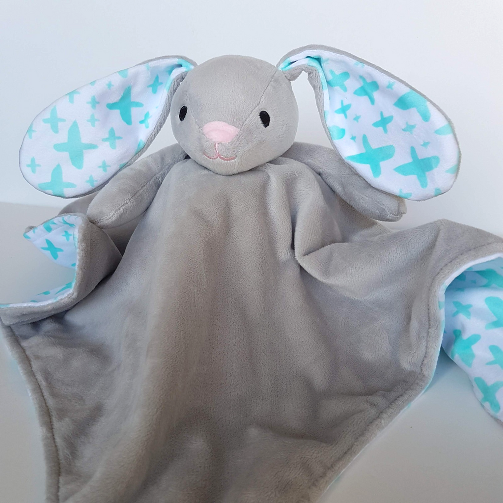 Rascals BUNNY RABBIT Lovey Plush Security Comforter Sleep Blanket Soft Toy Cute2