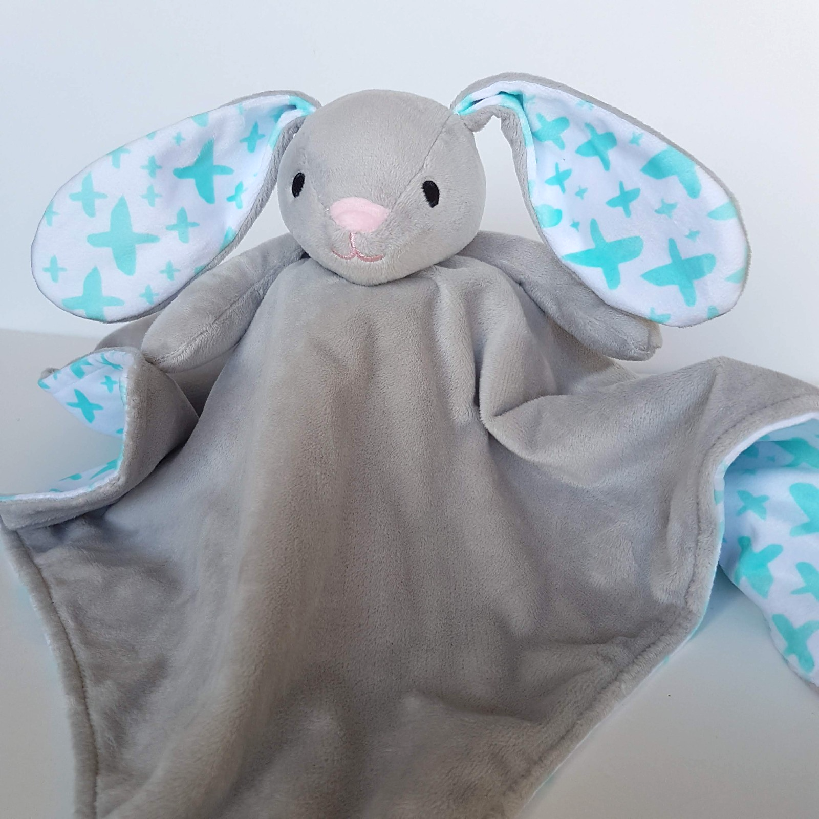 Rascals BUNNY RABBIT Lovey Plush Security Comforter Sleep Blanket Soft Toy Cute2