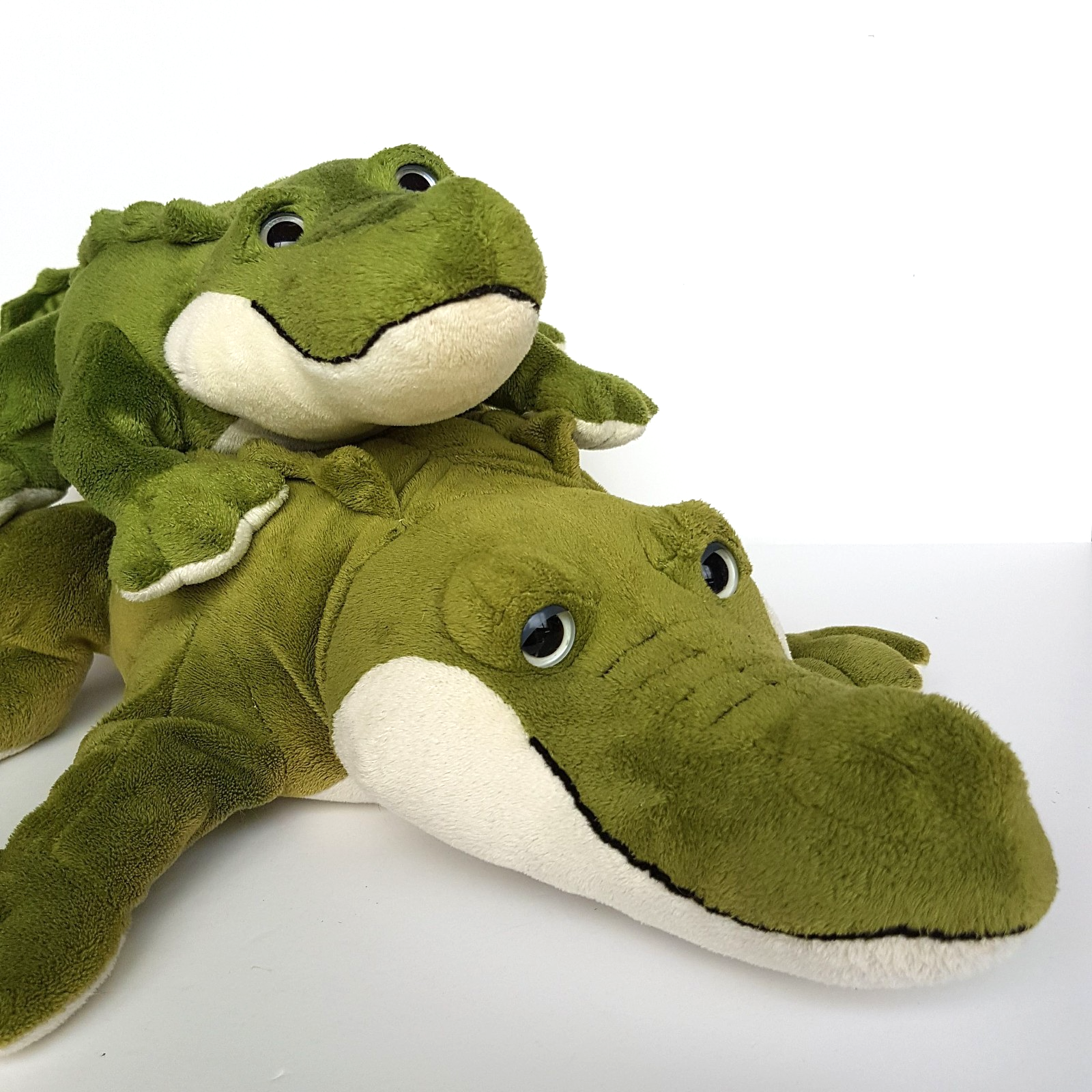 Wild Republic CROCODILE MUM & BABY Alligator Gator Plush Stuffed Animal Soft Toy1
