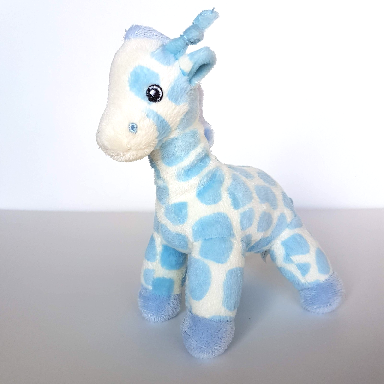 Korimco BLUE GIRAFFE RATTLE Plush Lovey Stuffed Animal Comforter Soft Toy Cute2
