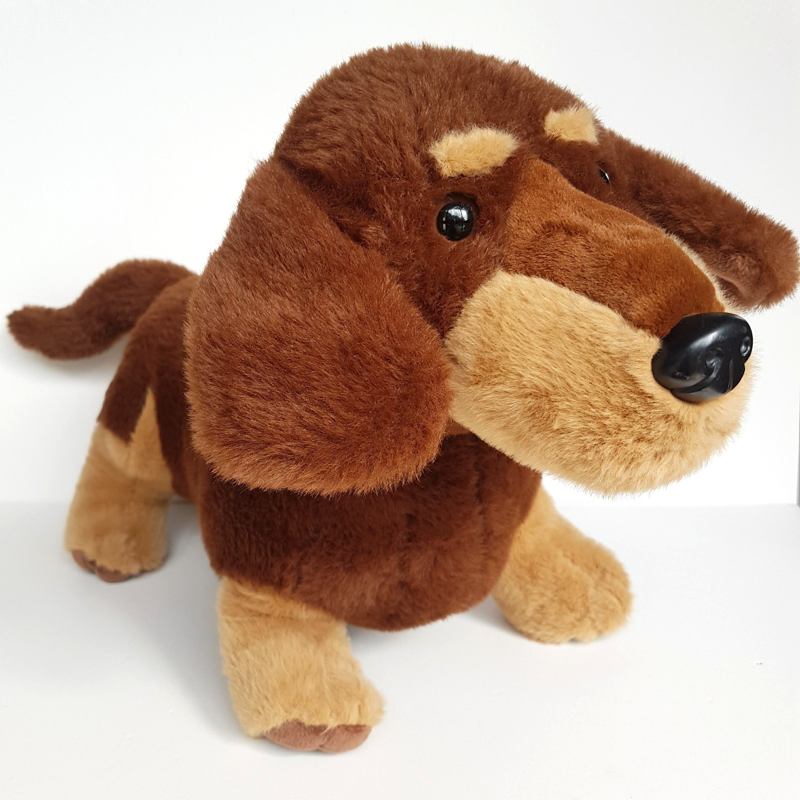 DACHSUND SAUSAGE DOG Plush 41cm Soft Toy Stuffed Animal Pet Cuddly Brown Puppy1