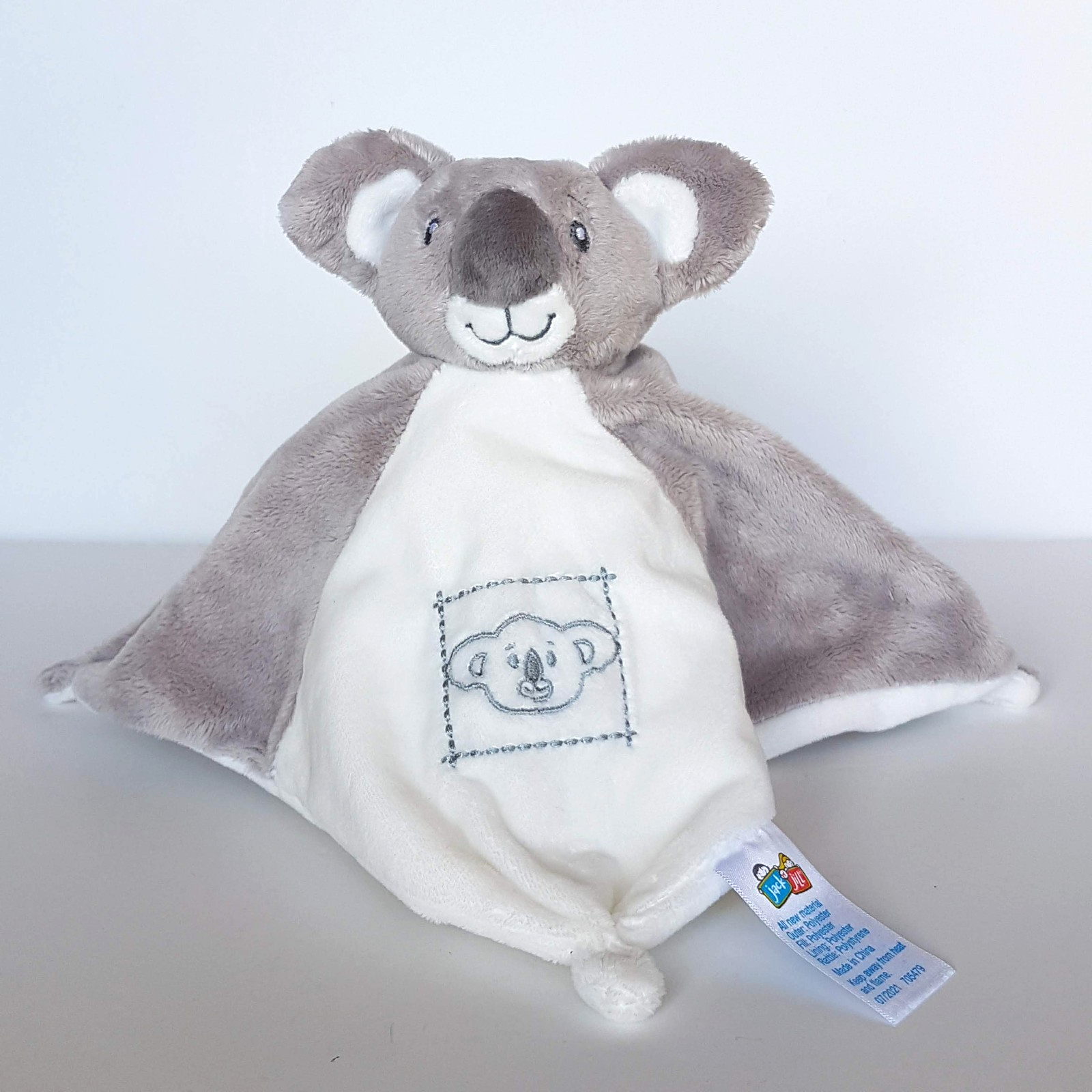 Jack & Jill KOALA Grey Rattle Lovey Plush Security Comforter Sleep Cute Soft Toy0