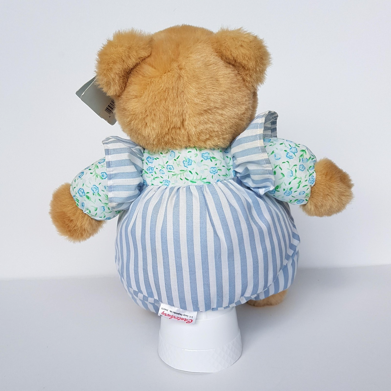 Canterbury Toys PUFFY BEAR Stuffed Animal 29cm Soft Toy Teddy Puffy Body Stripe10