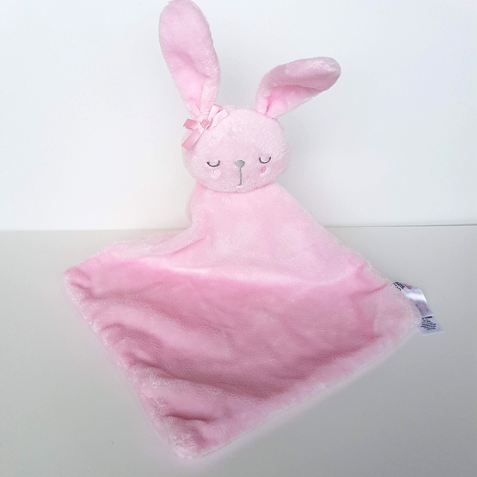 George PINK BUNNY Baby Lovey Comforter Security Blanket Rabbit Sleep Soft Toy1