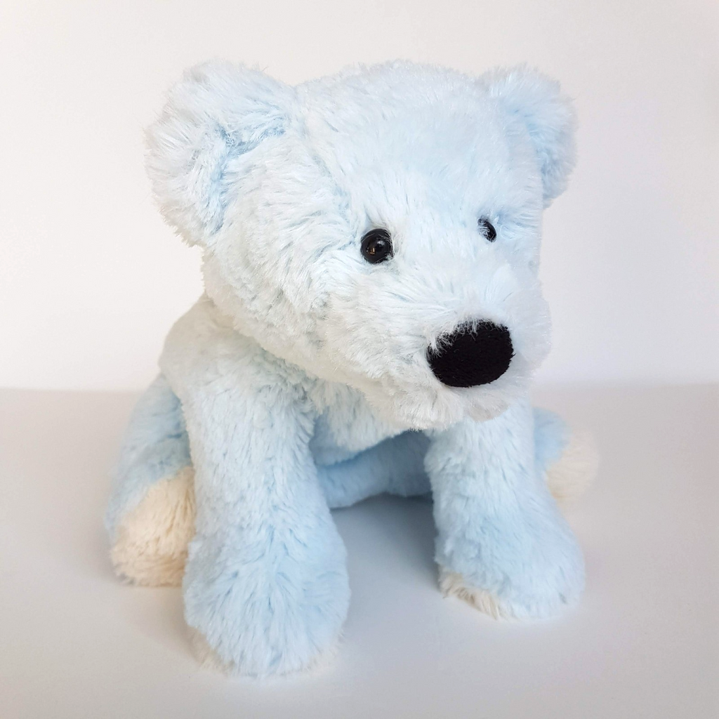 Ollie's Place Floppy BLUE BEAR Comforter Lovey Stuffed Animal Plush Soft Toy0