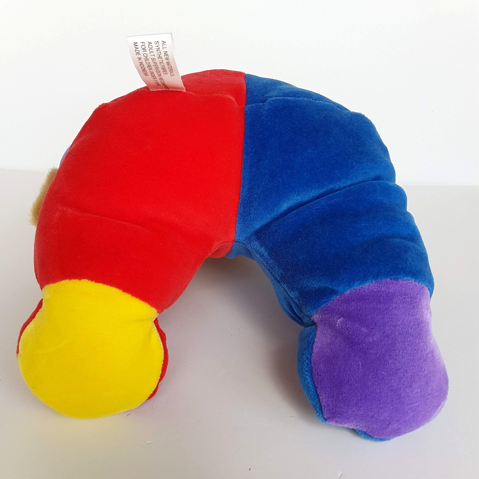 Supa Toys VELOUR TEDDY BEAR Colour block Soft Toy Stuffed Animal Bright Colour10