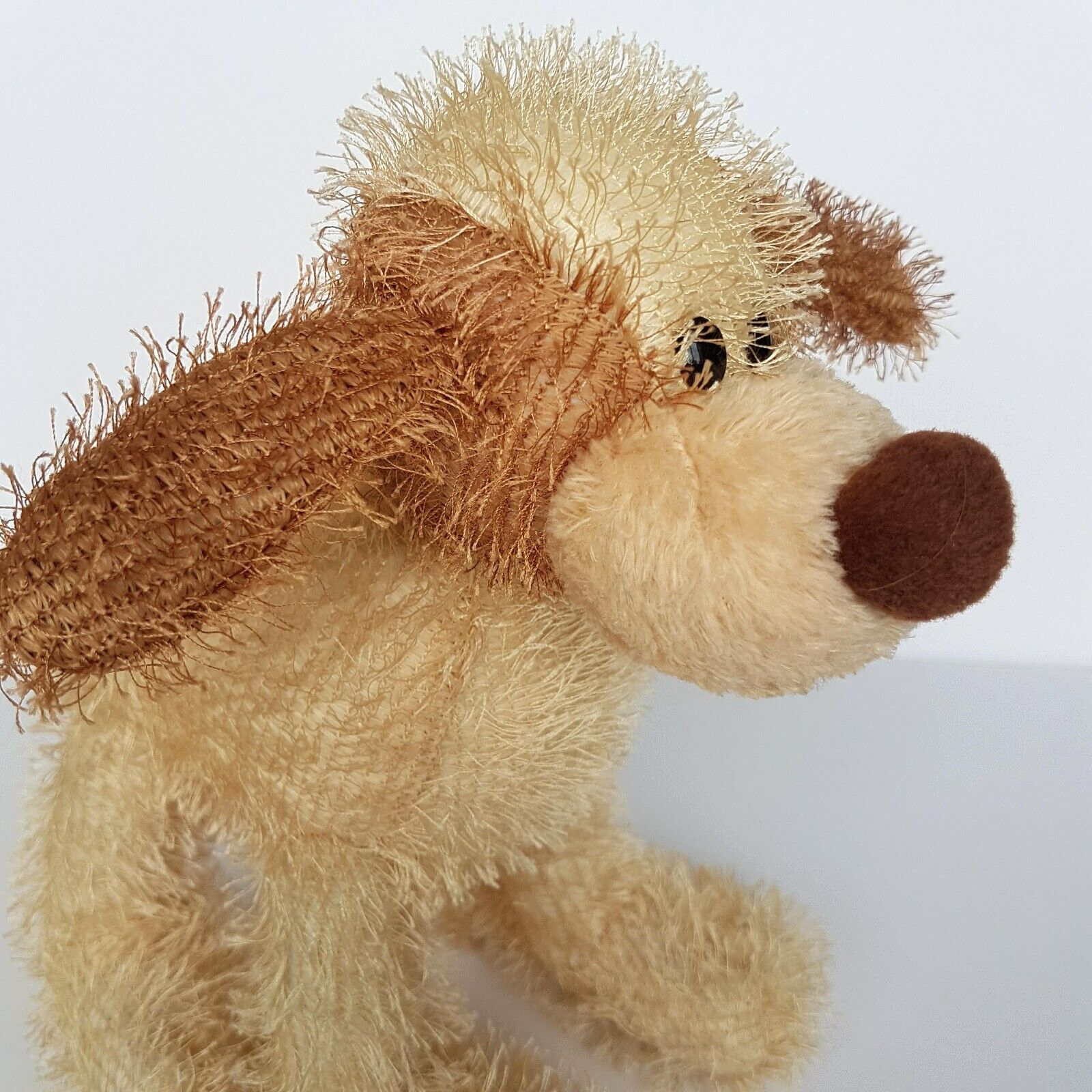 Aurora SCRUFFY PUPPY DOG 9" Plush Soft Toy Stuffed Animal Vintage Wire Legs Ears1