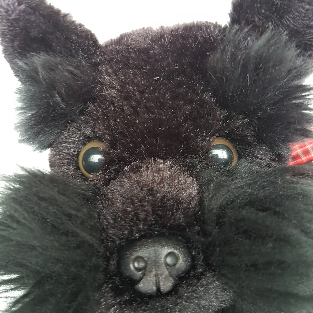 BLACK SCOTTISH TERRIER DOG Plush Toy Stuffed Animal Scruffy Scotch Soft Toy Cute5