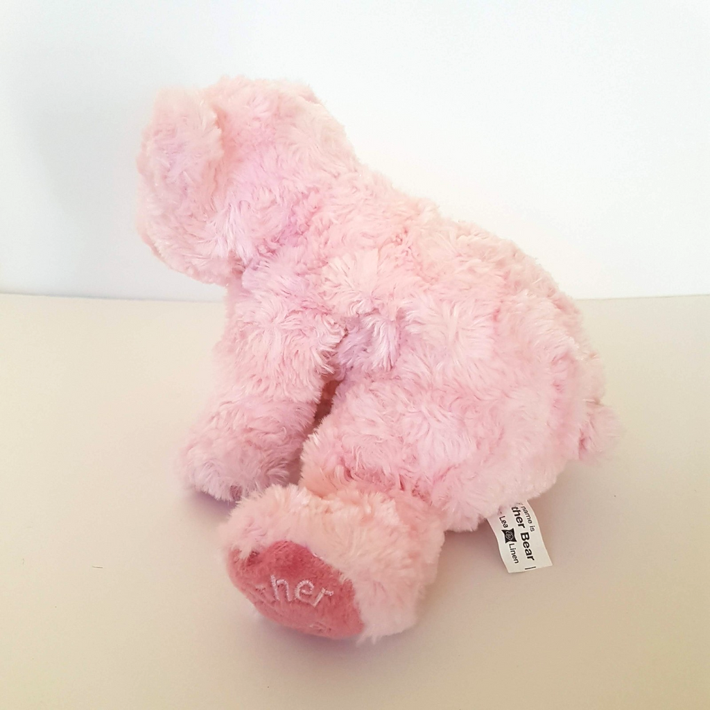 Lorraine Lea Linen HEATHER BEAR Pink Teddy Bear Plush Soft Toy Stuffed Animal3