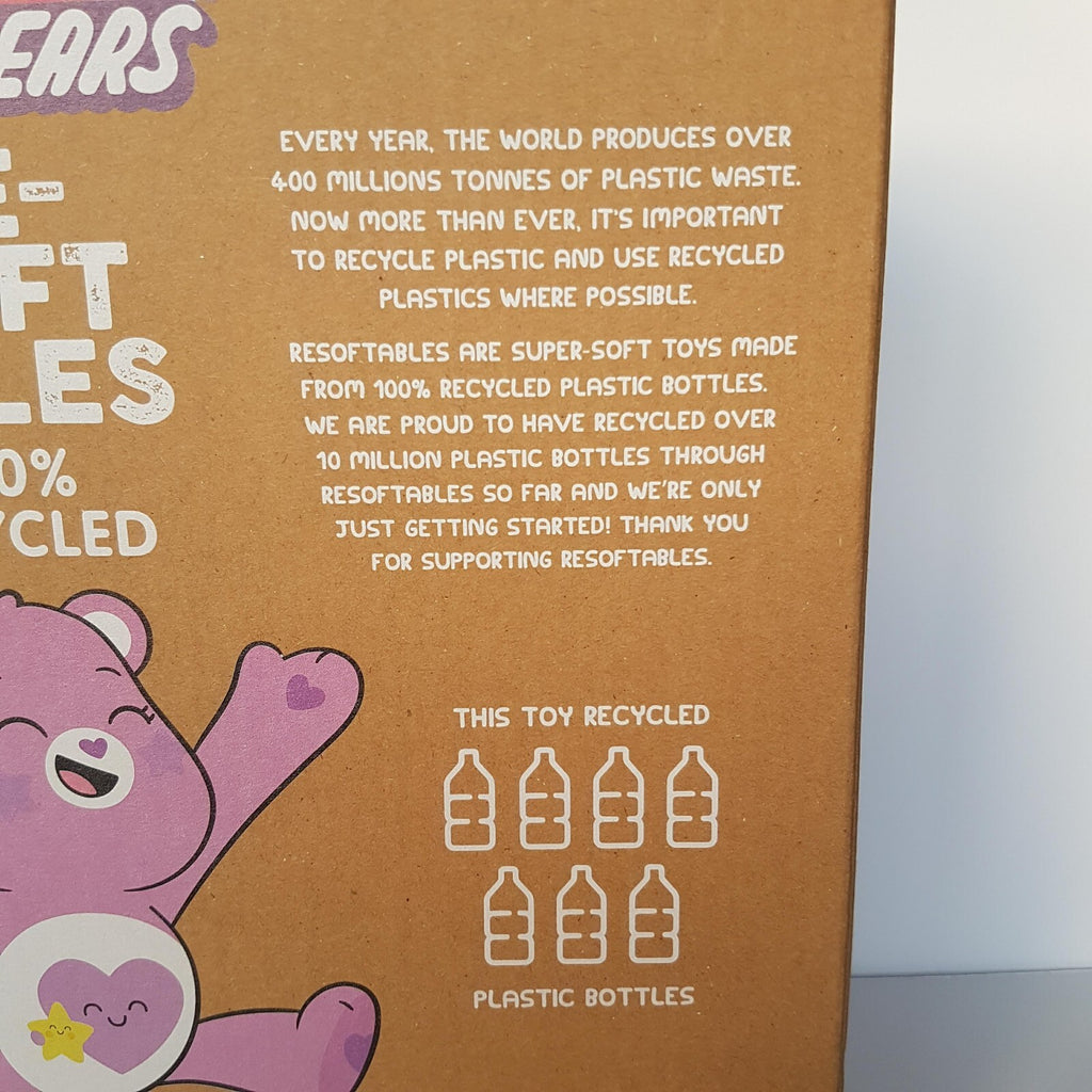 NIB Re Softables TAKE CARE BEAR Heart Star Plush Purple Stuffed Animal Soft Toy5
