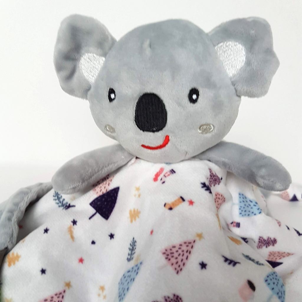 Koala Dream KOALA Lovey Plush Grey Tree Baby Security Comforter Blanket Soft Toy3