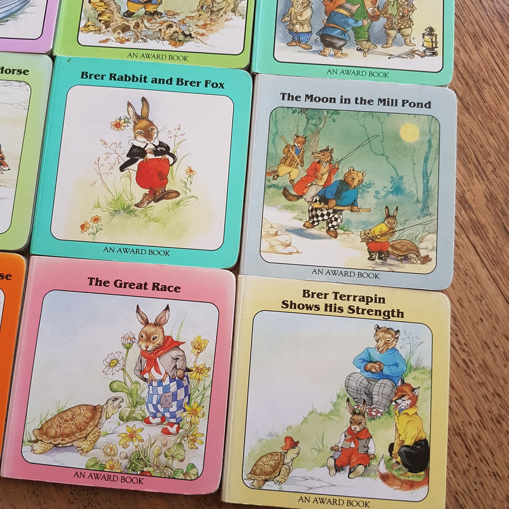 Vintage WIND IN THE WILLOWS & BRER RABBIT Book Lot Childrens Bundle Board 19886