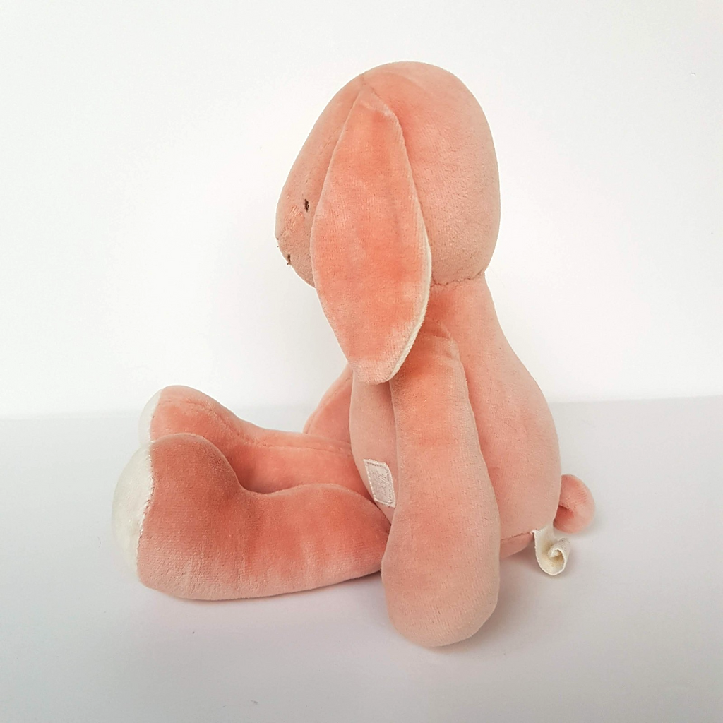 MiYim PINK VELOUR BUNNY Rabbit Rattle Plush 31cm Stuffed Animal Soft Toy Cute4