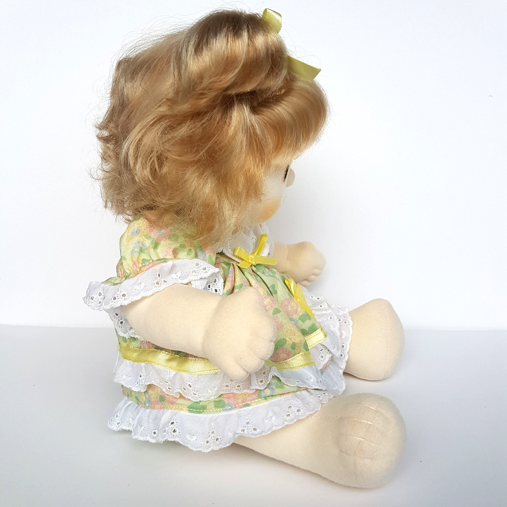 My Child Doll ASH TWO TONE TOP KNOT US Pale Skin 1986 Green Eyes Peach DRESSED11