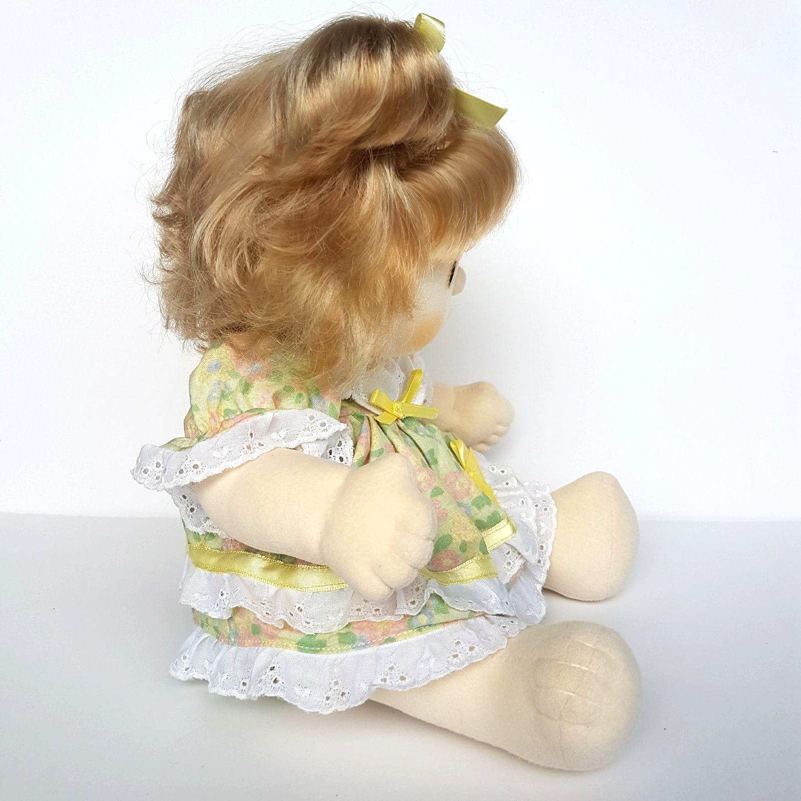My Child Doll ASH TWO TONE TOP KNOT US Pale Skin 1986 Green Eyes Peach DRESSED11