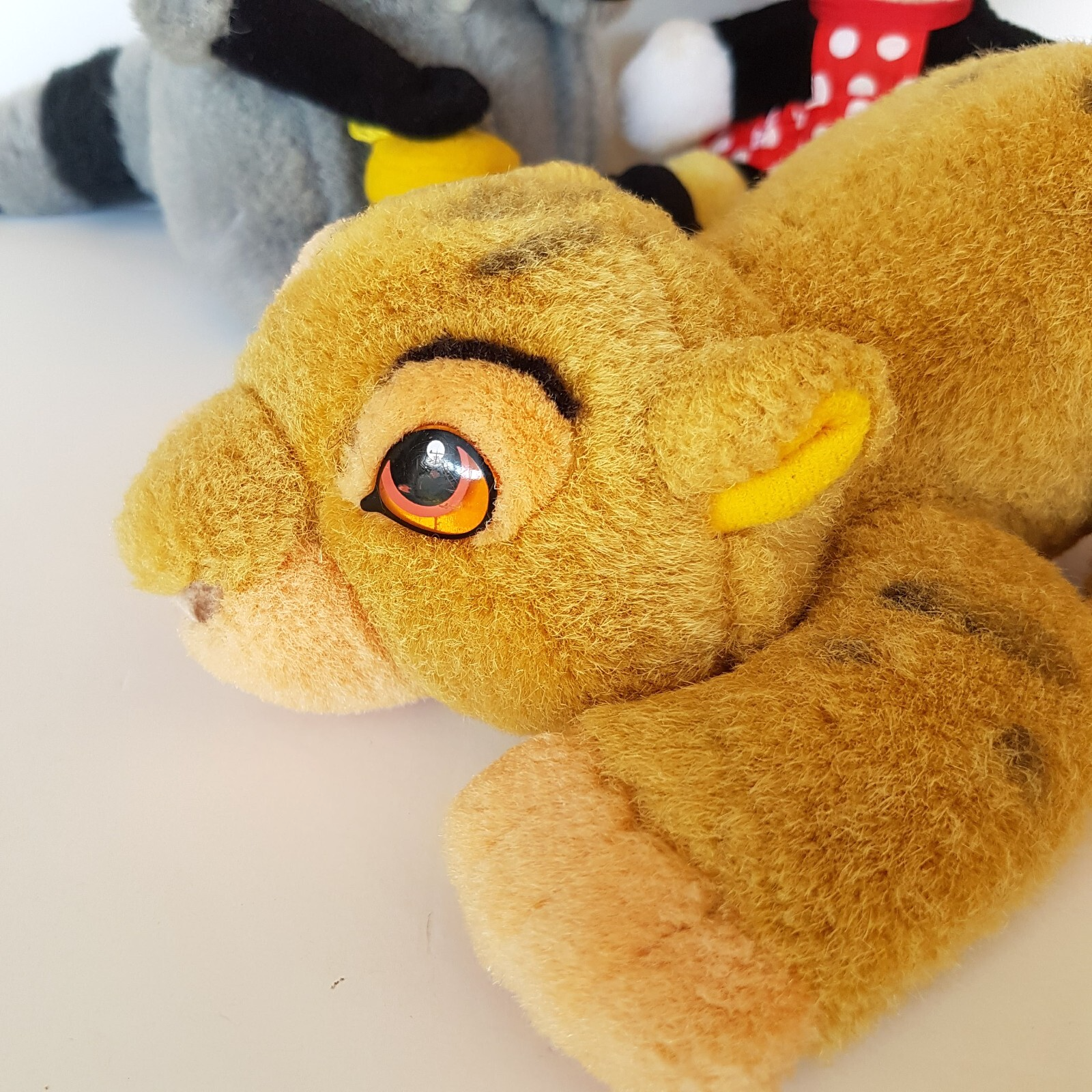 VTG Disney Pocahontas Meeko Minnie Mouse Simba Plush Stuffed Animal Soft Toy3