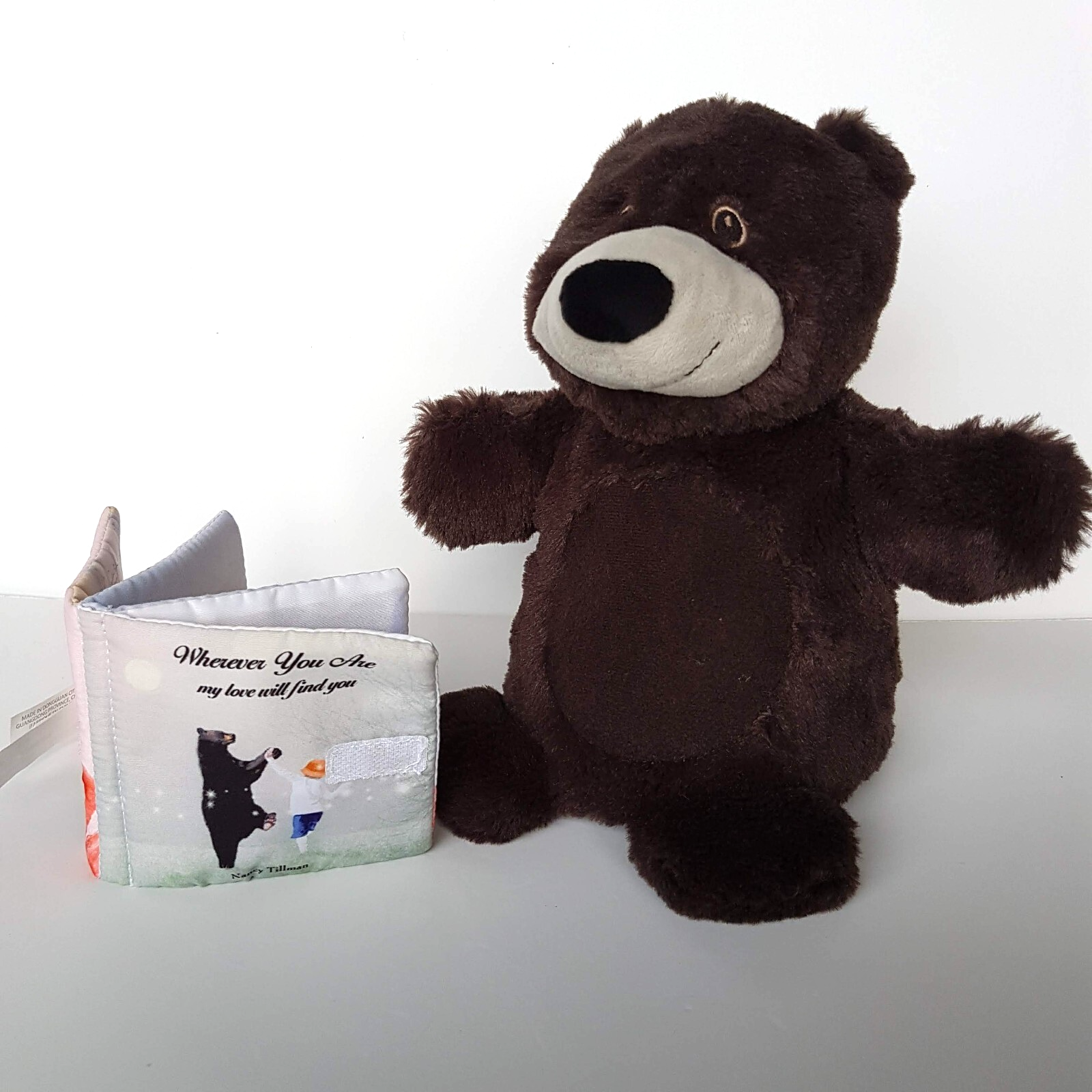 MY LOVE WILL FIND YOU Puppet & Book Plush Stuffed Animal Soft Toy Baby Book Toy10