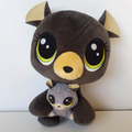 Littlest Pet Shop CHESTNUT COCOLINA BEARLY Stuffed Animal Grey Soft Toy Cute0