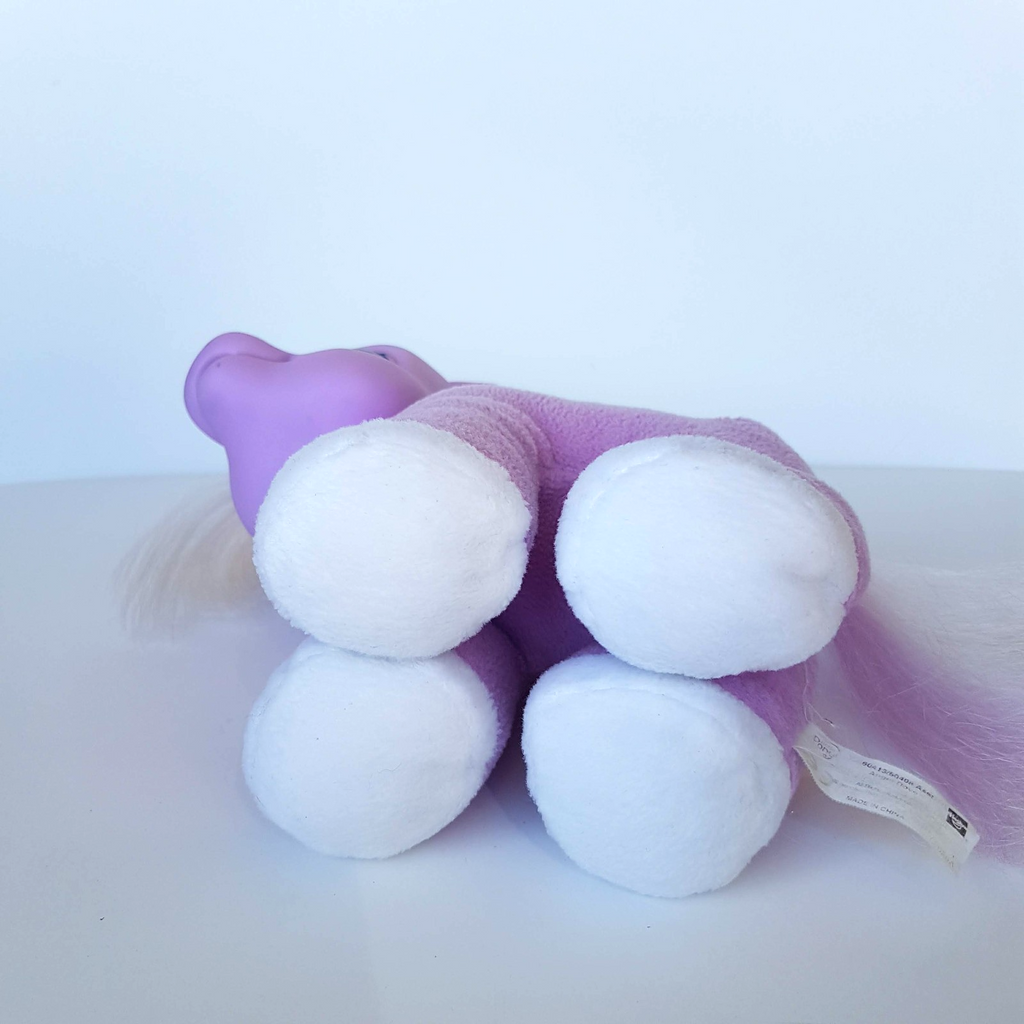 VTG My Little Pony ANGEL DOVE Plush Hasbro Purple Stuffed Animal Soft Toy 200411