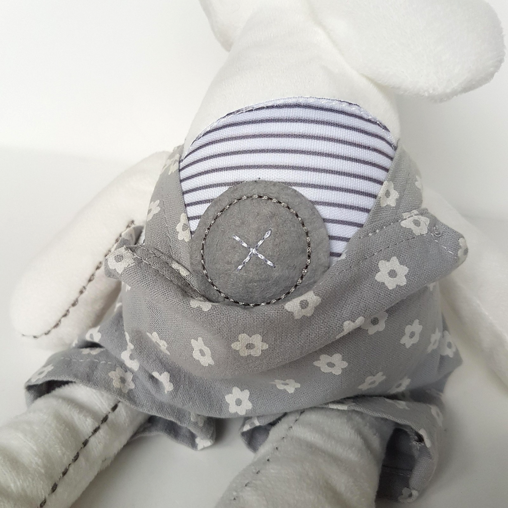Ollie's Place BUNNY LOVEY Plush Comforter Soft Toy Rabbit Stuffed Animal Clothes8