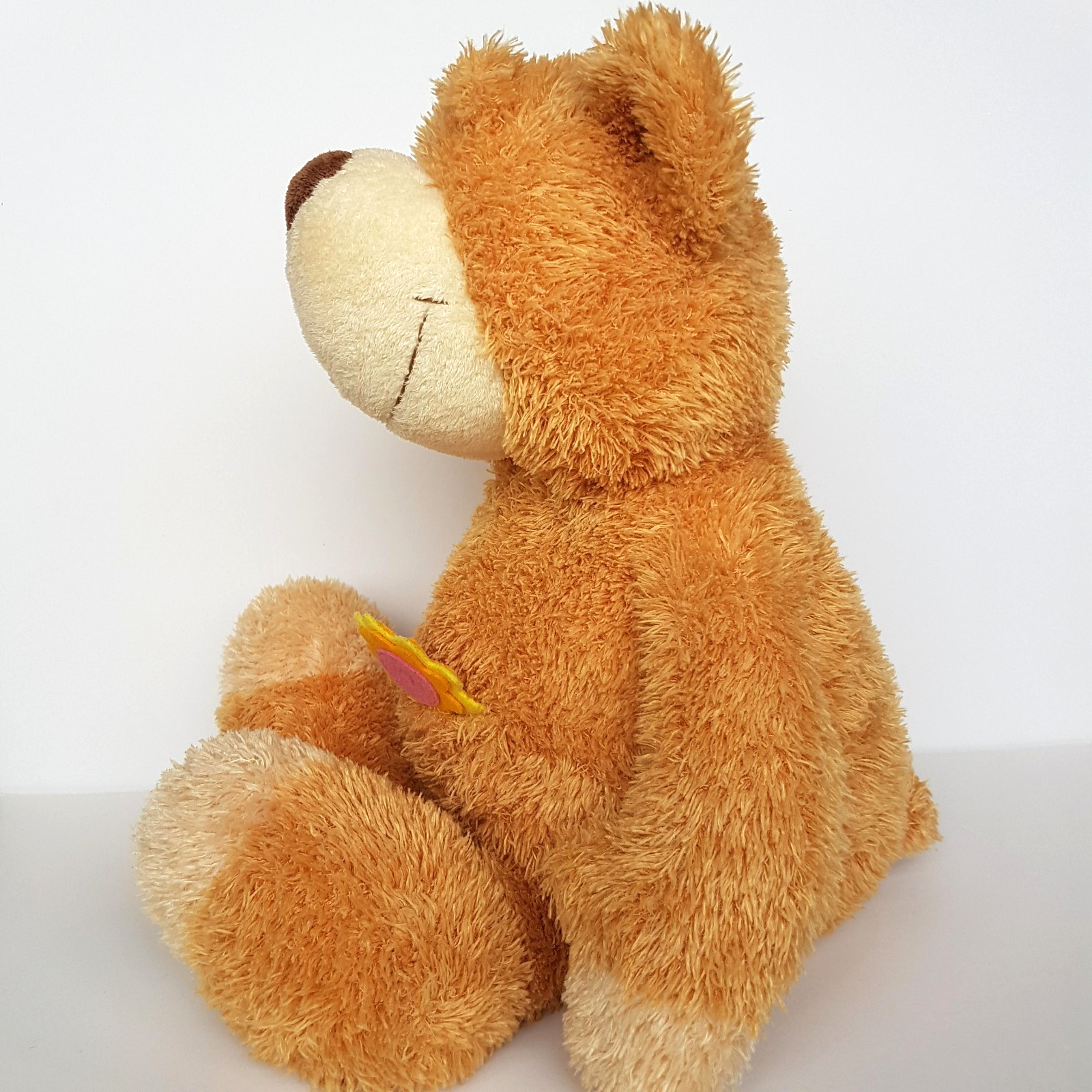 Large Nici ORANGE TEDDY BEAR 52cm Plush Floppy Soft Toy Flower Stuffed Animal6