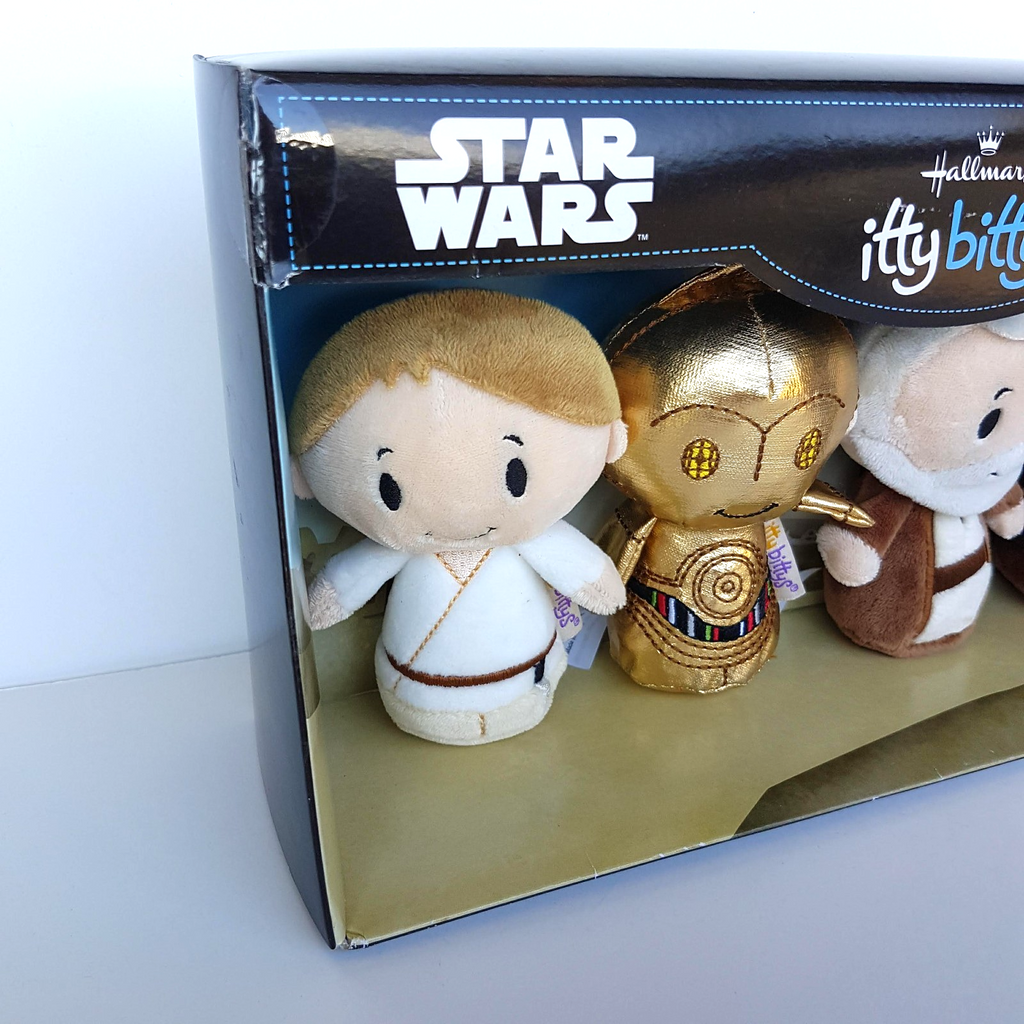Itty Bittys STAR WARS COLLECTOR SET Luke C 3PO Obi Wan Jawa Soft Toy Exclusive1