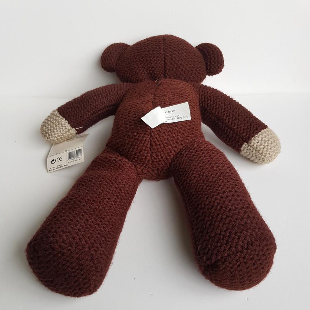 Genuine MR BEAN TEDDY BEARS Vintage 1996 1997 Soft Toy Plush Stuffed Animal Knit8