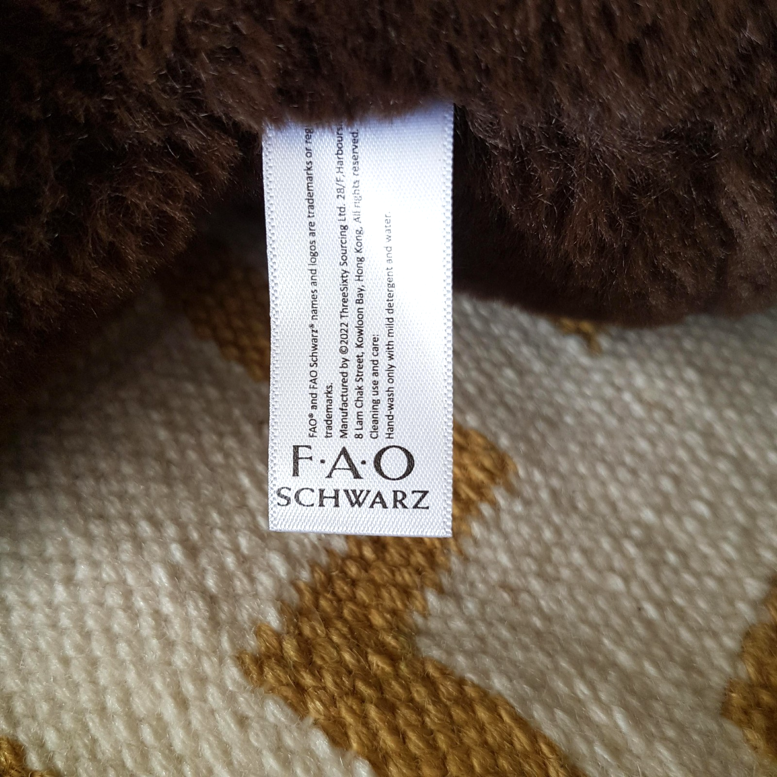 FAO Schwarz LARGE BEAR Plush 49cm Floppy WEIGHTED 1.2kg Stuffed Animal Soft Toy5
