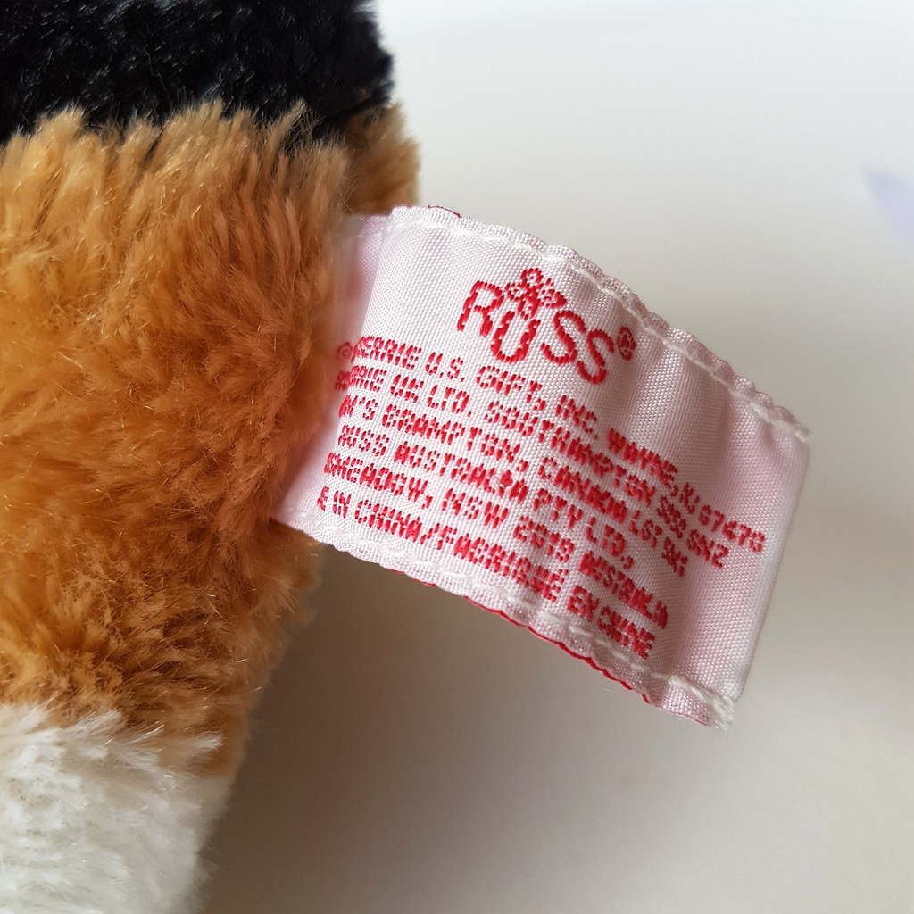 Russ SITTING BEAGLE DOG 16cm Soft Toy Puppy Plush Stuffed Animal Cute Small Toy6