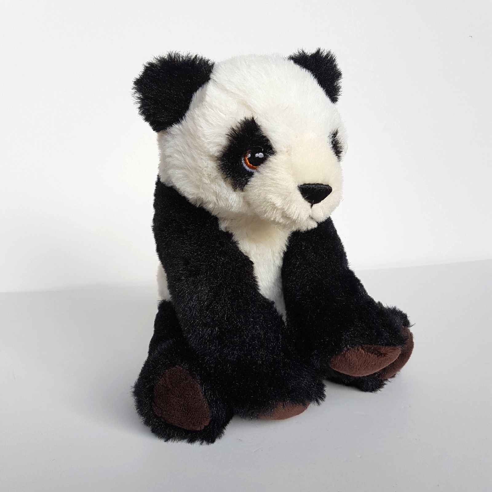 Keel SMALL PANDA Plush Soft Toy 17cm Stuffed Animal Black White Embroidery Eyes1