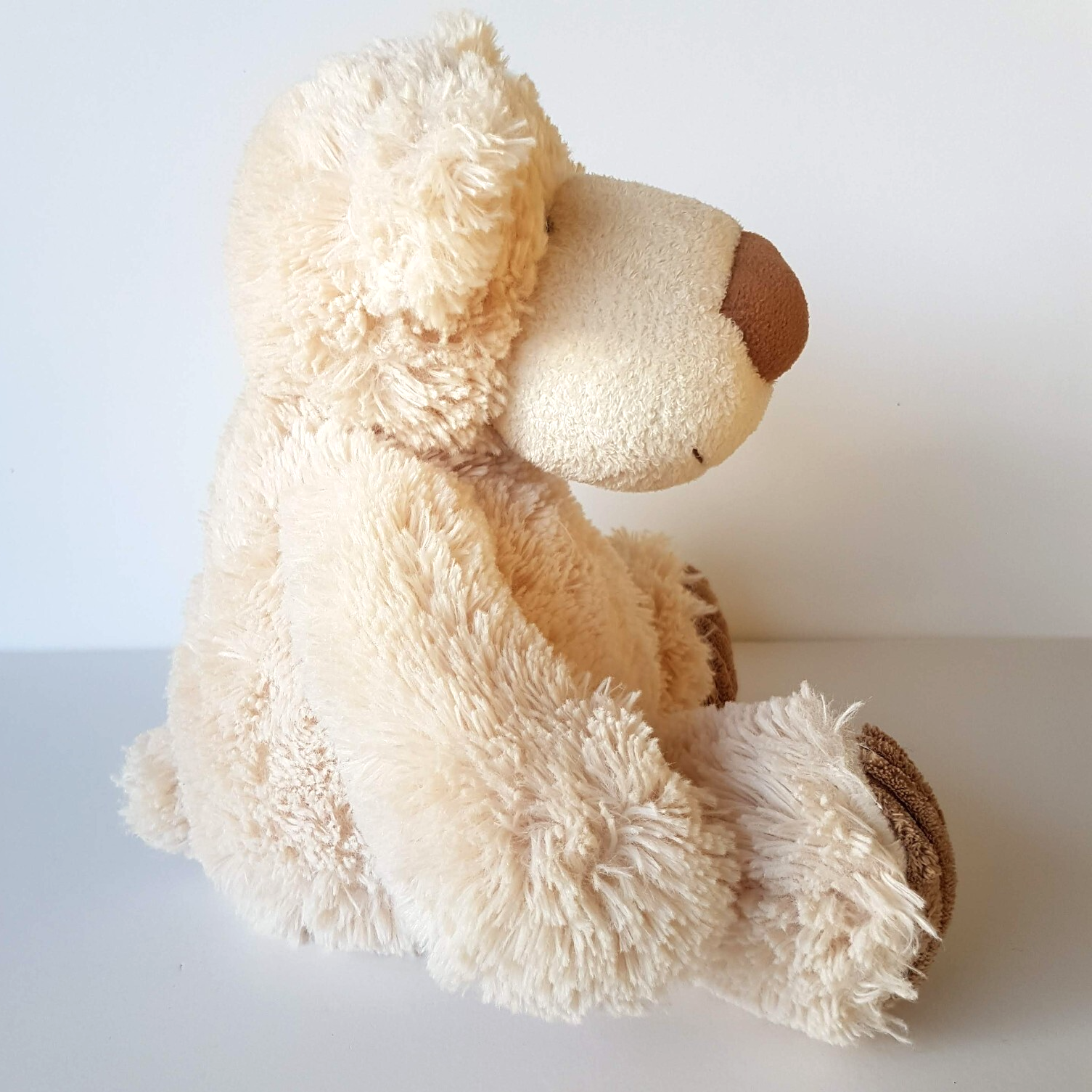 Aurora CREAM TEDDY BEAR Plush 30cm Stuffed Animal Soft Toy Beanbag Floppy Cuddly9