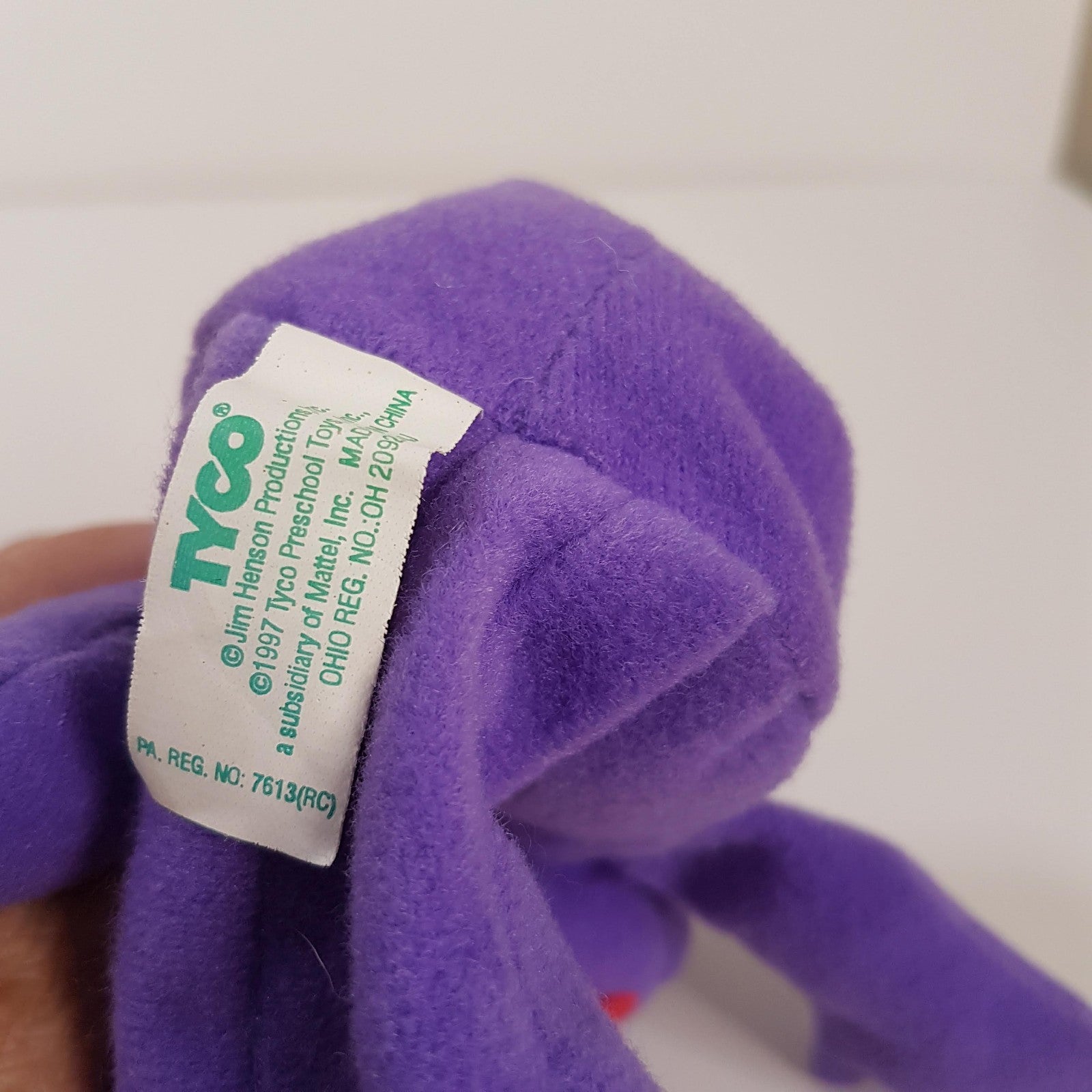 Sesame Street TELLY GROVER SNUFFLEUPAGUS Tyco Vintage Plush 1997 Bean Soft Toy11